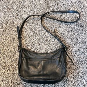 HOBO Black Leather Crossbody Purse (Like New)